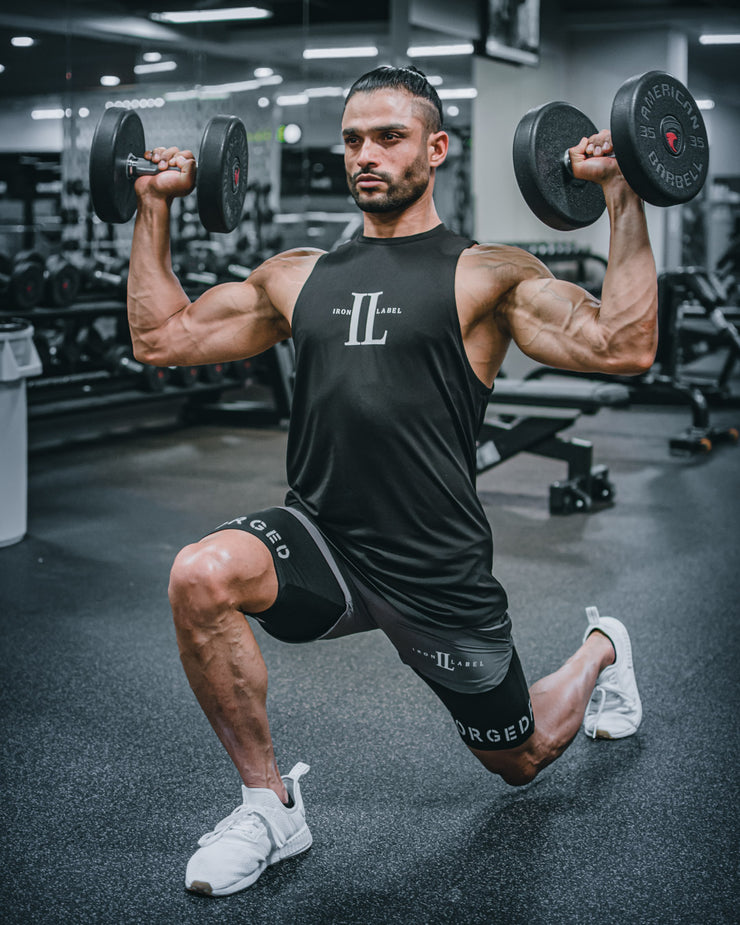 Grey FORGED 2in1 Shorts (5"inseam)