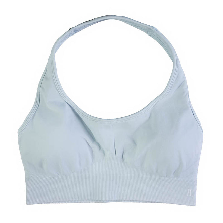 Sculpted: Halter Sports Bra (Pearl Blue)