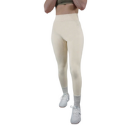 Sculpted Scrunch Leggings (Cream)