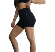 Sculpted Scrunch Shorts (Black)